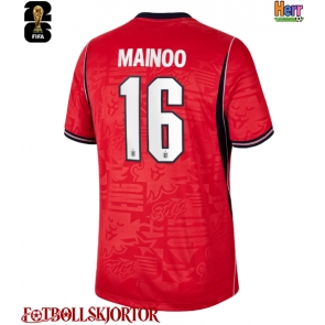England Kobbie Mainoo #16 Bortatröja VM 2026 Kortärmad
